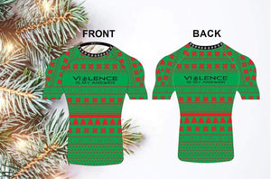 Ugly Sweater VIOLENCE IS MY ANSWER RASH GUARD - teamreaper